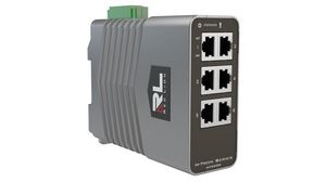Industriell Ethernet-switch, RJ45-portar 6, 1Gbps, Hanterat